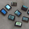 8x10 mm - AAAA - Really High Quality Labradorite - Emerald Cut Stone Every Single Pcs Have Amazing Blue Fire Super Sparkle 10 pcs